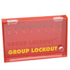 Group lockout center – 8 haken, Rood, 1